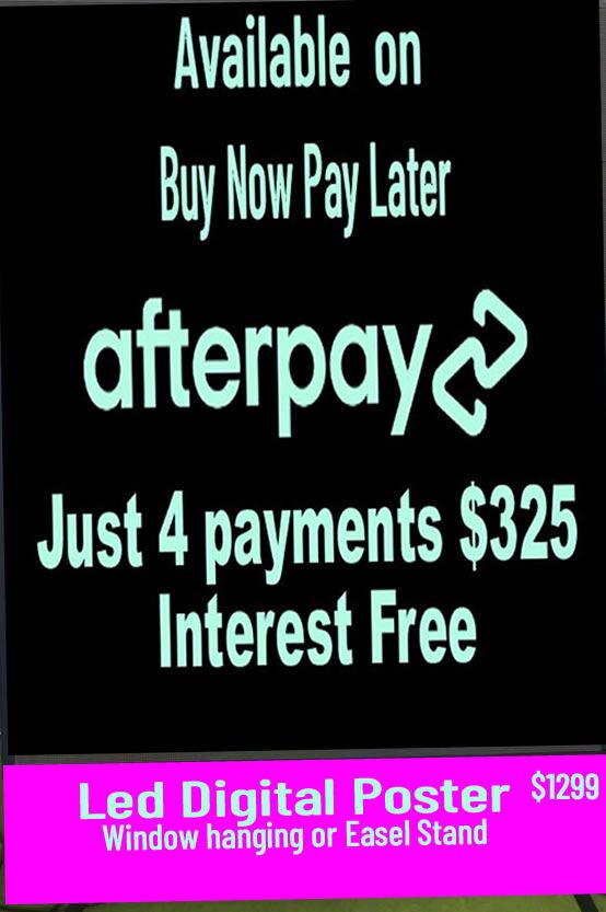 Led Digital Poster just $1299 window or easle stand free - Image 3