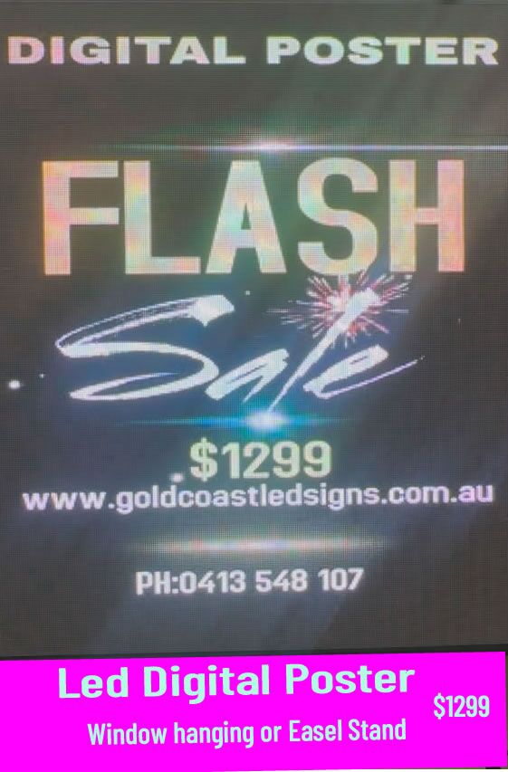 Led Digital Poster just $1299 window or easle stand free - Image 2